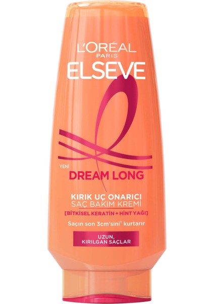 Dream Long Kolay Tarama Saç Bakım Kremi 250 ml 3 Adet