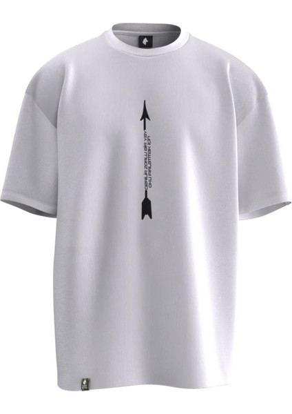 Atsız Şiiri Ok Tasarımlı Oversıze Unısex T-Shırt