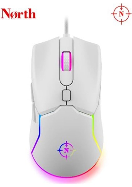 Air White Rgb Kablolu Profesyonel Oyuncu Mouse
