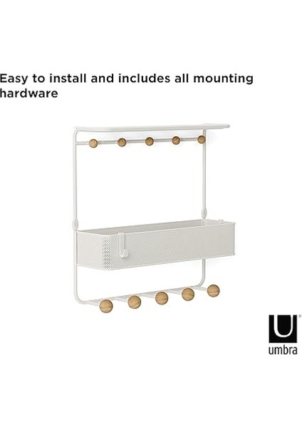 Estique Kapı Üstü Düzenleyici - Çok Amaçlı Raflı, Beyaz fırsatları