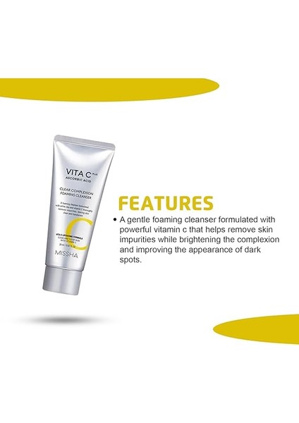 Leke Karşıtı C Vitamini Içerikli Temizleme Köpüğü 120ML Vita C Plus Complexion Foaming Cleanser modelleri
