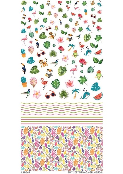 Tropik-1 Tırnak Dövmesi, Tırnak Tattoo, Nail Art, Tırnak Sticker fiyatları