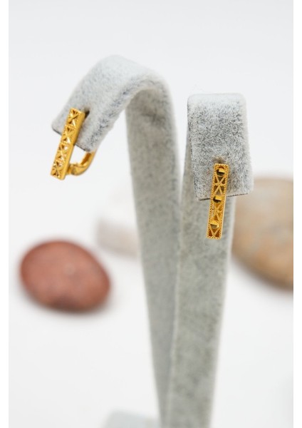 22 Ayar Kadın J Klips Altın Küpe Q128784