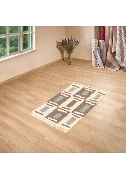 Soft Lindos Çift Taraflı Kilim - Ekru - 60X90 cm modelleri