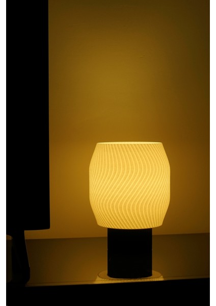 Pure - Modern Masa ve Gece Lambası – Ambiyans Lambası, Dekoratif LED Abajur, E14 Duy