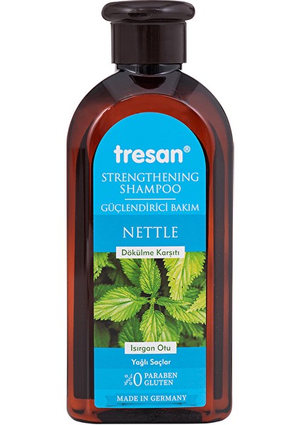 4 Adet Tresan Şampuan 300 ml Dökülme Karşıtı Isırgan Otu Güçlendirici - Yağlı Saçlar Için