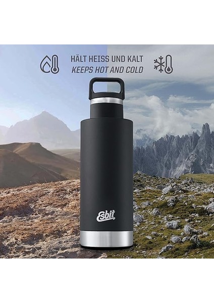 Sculptor Paslanmaz Çelik Izoleli Termos Siyah 0,75L fırsatları