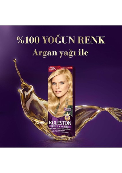 Koleston Intense Saç Boyası 9/3 Açık Altın Sarısı - Salon Kalitesi modelleri