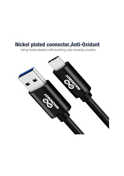 3A Usb-A & Usb-C Hızlı Şarj ve Hızlı Veri Transferi Kablosu 5000MBS (5gbps) USB 3.0 fırsatları