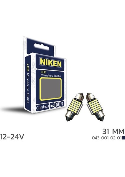 LED Ampul Sofit Canbus LED 31MM 12-24V