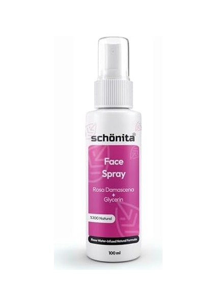 Schönita Gül Suyu Içerikli Nemlendirici ve Ferahlatıcı Yüz Spreyi - Face Spray - 100ML fiyatları