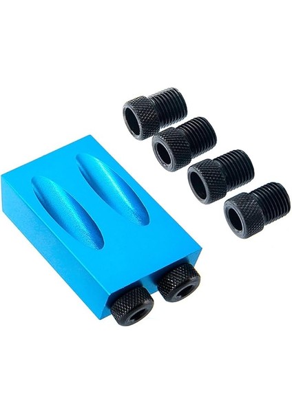 Çift Cep K Jig Kiti 6/8/10MM 15°bit Açılı Tahrik Adaptörü Ağaç Işleme Için Açı Delme Kleri Kılavuz Ahşap Aletler Dübelleme K Testere ve Dıy Doğrama Çalışma Alet Seti