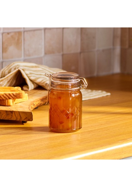 Storica Kilit Kapaklı Cam Kavanoz 230 ml