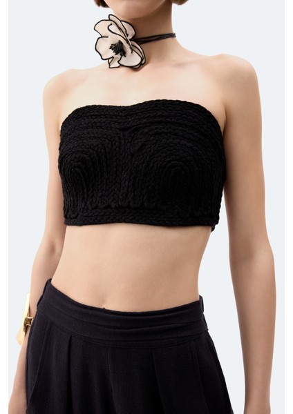 Siyah Keten Büstiyer fırsatları