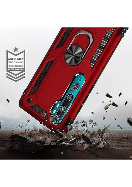 Galaxy A30 Uyumlu Kılıf Tank Yüzüklü Silikon Kapak - Siyah fiyatları