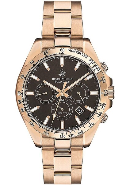 BP3127X.440 Erkek Kol Saati | 42 mm Rose Gold Paslanmaz Çelik, Kahverengi Kadran