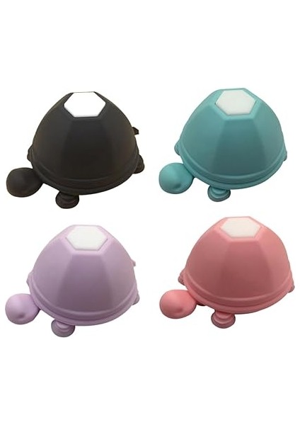 6ADET Şirin Kaplumbağa Silikon Kulaklık Sarıcı ve Telefon Tutucu Emme Pedli Stand Çok Amaçlı Tasarım Pratik Kullanım Için Mor indirimleri