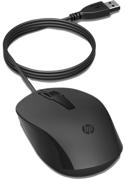 150 240J6AA Siyah Kablolu Optik Kablolu Mouse 1600 Dpı Optik Sensörlü