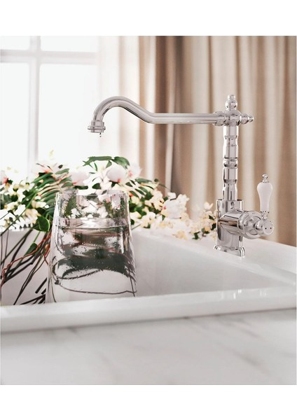 Glıttran Eviye Bataryası Krom Kaplama 28 cm fırsatları