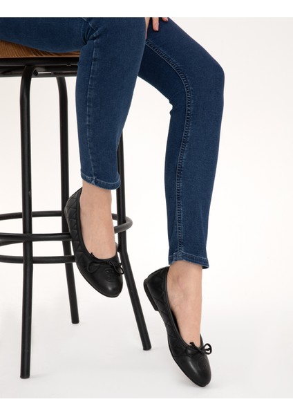 Kadın Siyah Babet 50310770-VR046 modelleri