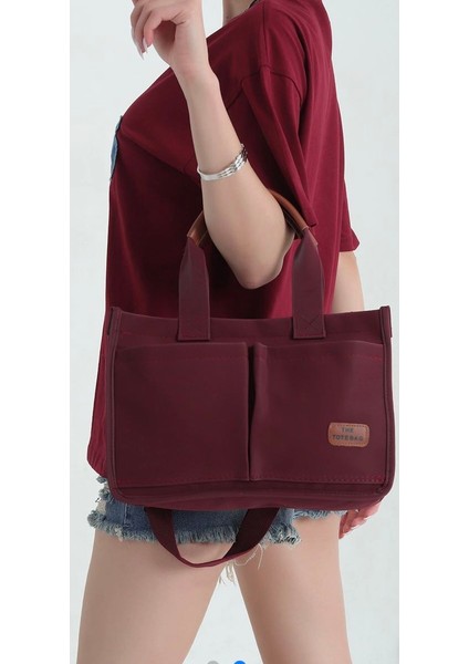 el omuz çantası birinci sınıf kanvas