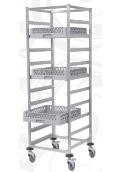 Servis ve Taşıma Arabası Kaset Taşıma, Yüksek 50 x 50 x 165 (CM)