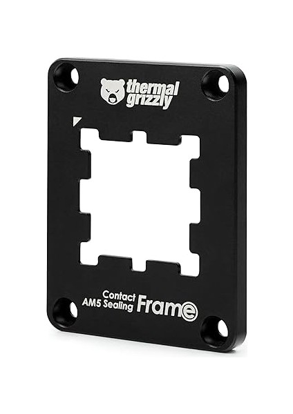 Grizzly Am5 Kontak Sızdırmazlık Çerçevesi - Temas Çerçevesi ve Cpu Koruma Kombinasyonu - Temas Basınç Noktalarını Optimize Eder ve Bileşenleri Korur - Amd Ryzen 7000 Cpu'lar Için