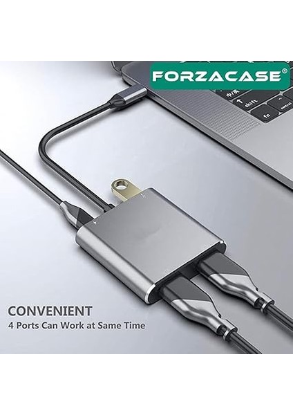 Type-C To Çift HDMI 4K Ultra Hd Çevirici Adaptör Çift Ekran Dönüştürücü - FC485 fiyatları