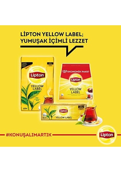 Lipton Yellow Label Demlik Poşet Çay, 150'LI modelleri