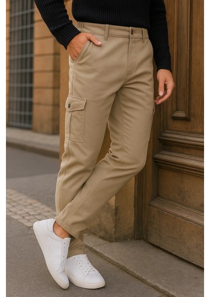 Erkek Bol Paça Trend Yüksek Bel Taş Kargo Pantolon modelleri