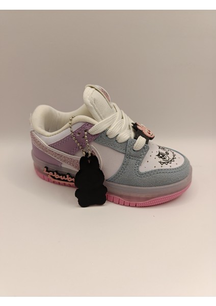 Labubu Işıklı Bağcıklı Kız Çocuk Spor Ayakkabı Sneaker