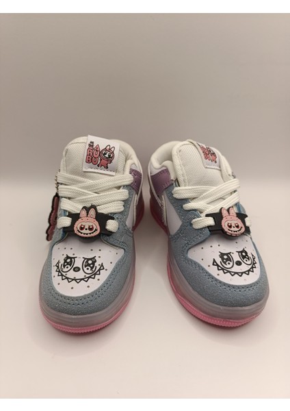 Labubu Işıklı Bağcıklı Kız Çocuk Spor Ayakkabı Sneaker modelleri