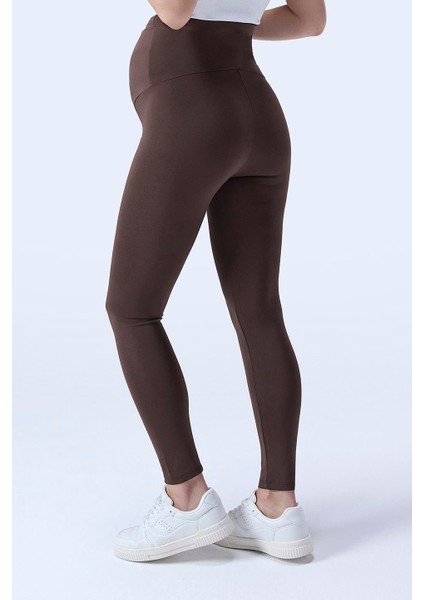 Imaj 344 Kahverengi Renk Toparlayıcı ve Extra Esnek Etkili Yüksek Bel Hamile Tayt indirimleri