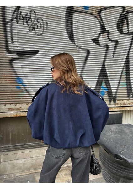 Kadın Süet Premium Bomber Ceket