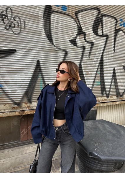 Kadın Süet Premium Bomber Ceket modelleri