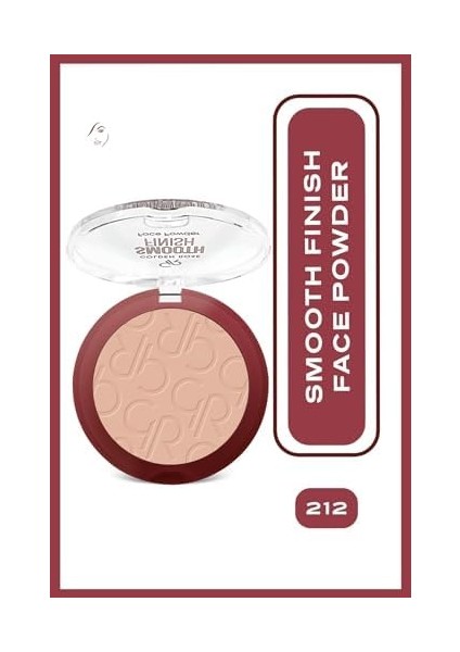 Golden Rose Smooth Finish Face Powder No: 212 - Pürüzsüz Bitişli Pudra