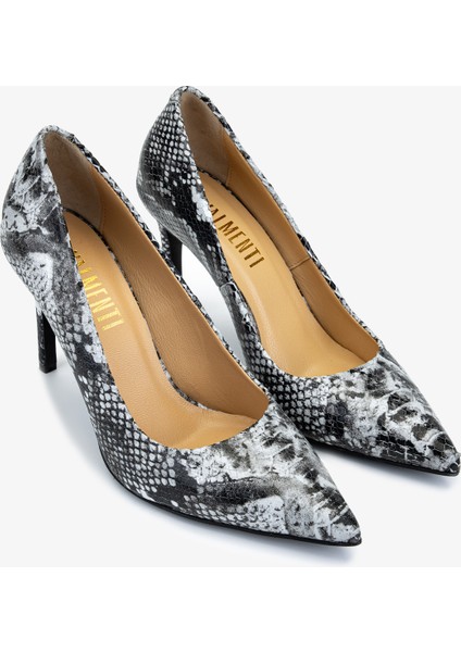 Kadın Hakiki Deri Gri Topuklu Ayakkabı 1168 8152 Bn Ayk SK25-26 Grı Yln Bsk fiyatları