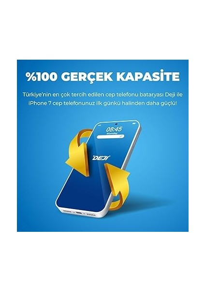 iPhone 7 ile Uyumlu Batarya Mucize Batarya Deji - Orijinal Mah Kapasite fiyatları
