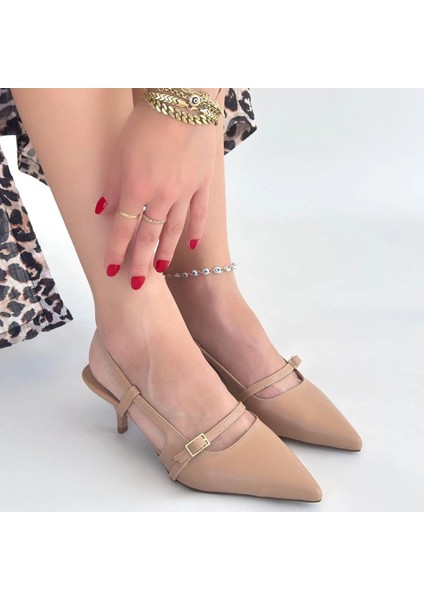 Darina Nude Cilt Topuklu Ayakkabı fırsatları