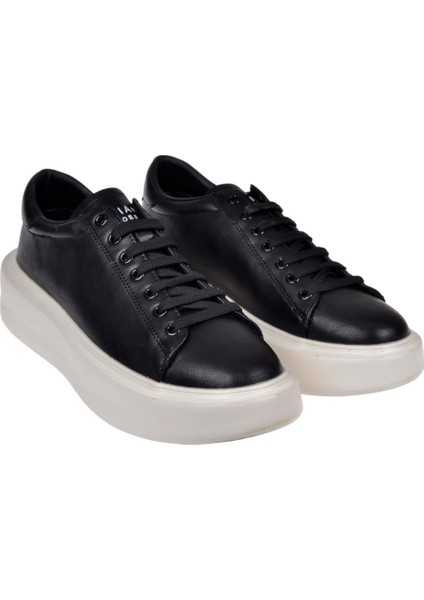 Kalın Taban Erkek Spor Ayakkabı Sneaker Luf-Gage Siyah fırsatları