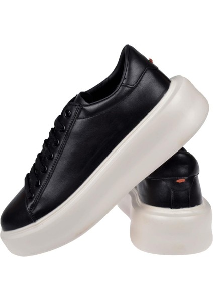 Kalın Taban Erkek Spor Ayakkabı Sneaker Luf-Gage Siyah indirimleri