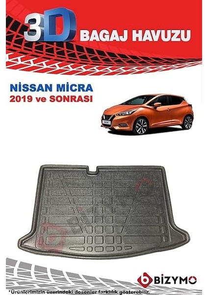 Nissan Micra 2019 ve Sonrası Bagaj Havuzu fiyatları