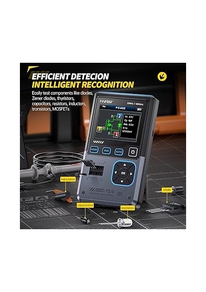 Upgrade 3 In 1 Digital Oscilloscope 10MHZ 48MS/S Transistor Tester Electronics Component Tester USB Charger Tools indirimleri