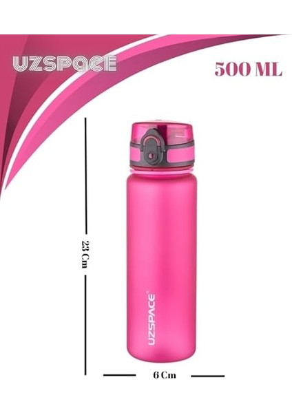 Snatch Tritan Su Matarası - 500ML (Fuşya Pembe) modelleri