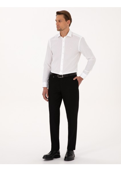 Erkek Siyah Ex. Slim Fit Kumaş Pantolon 50316298-VR046