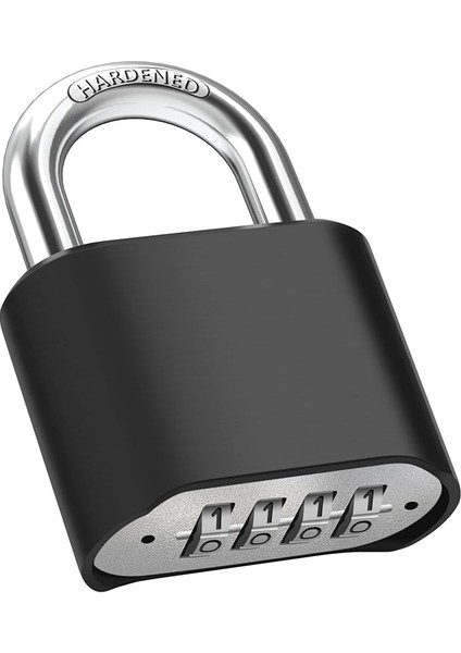 Ağır Şifreli Kilit, 8mm Kalınlığında Pranga, Hava Şartlarına Dayanıklı 4 Haneli Kombinasyon Kilidi, Dış Mekan Güvenlik Kilidi, Su Geçirmez ve Hırsızlığa Karşı Güvenli, Avlu, Çit, Garaj, Kapı, Bahçe