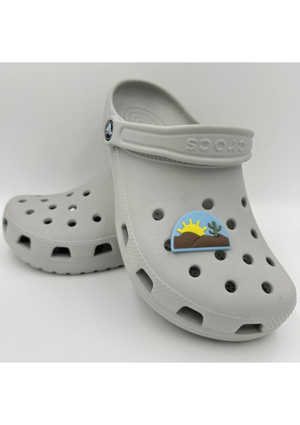 Terlik Süsü ve Aksesuarı , Çanta Süsü – Jibbitz 3D Çölde Gün Doğumu Figür Aksesuar modelleri