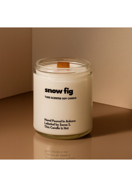 : Snow Fig : Cam Kavanozda Kokulu %100 Soya Mum (Sandal Ağacı, Papirüs, Amber, Incir Ağacı, Kakule) modelleri