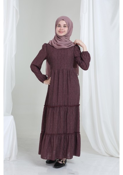 Mireya Kız Çocuk Elbise Gül Kurusu