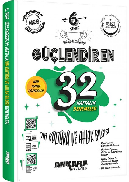 6.sınıf Güçlendiren 32 Haftalık Din Kültürü Denemesi (Güncel Marif Model) fiyatları